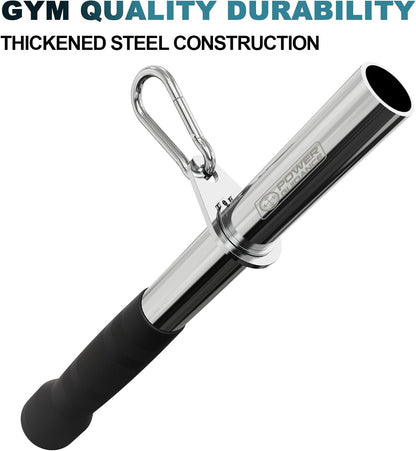 Triceps Pull down Attachment, Cable Machine Accessories for Home Gym, LAT Pull down Attachment Weight Fitness